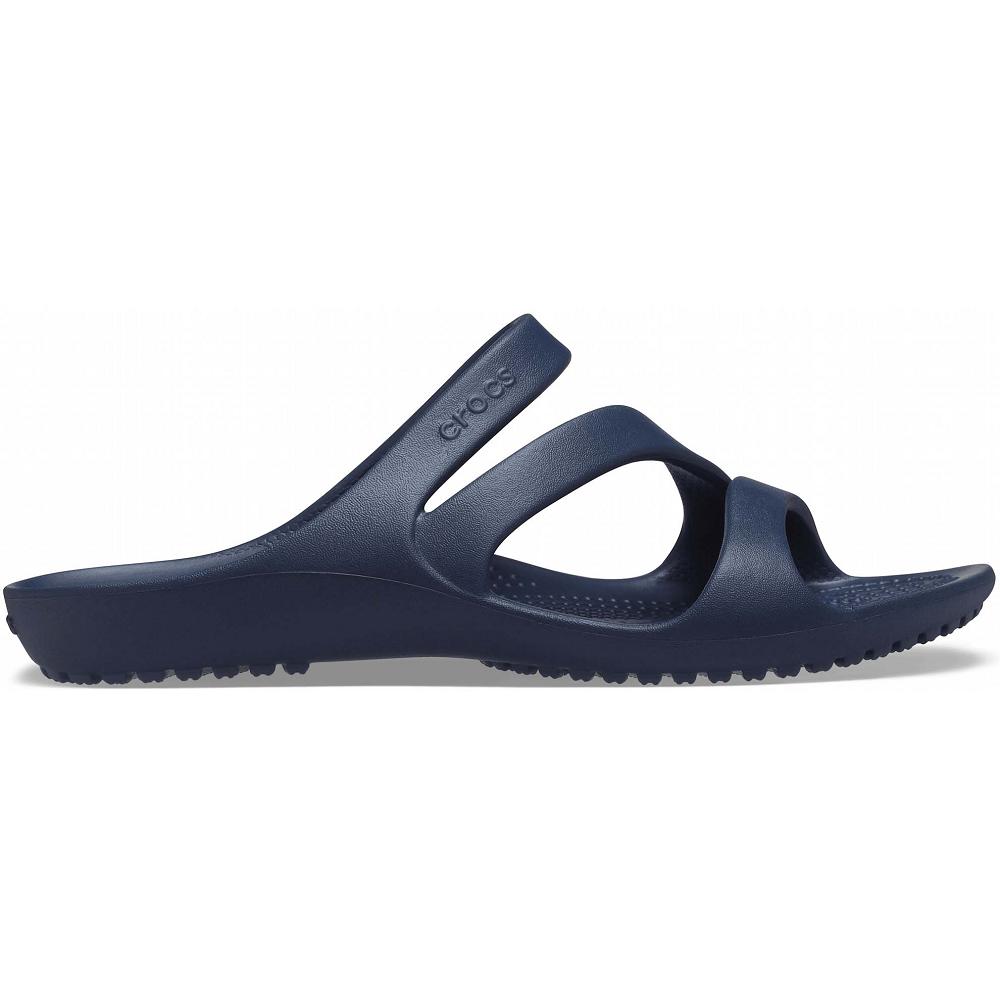 Navy Women's Crocs Kadee II Sandals | NZ 0509GSOL